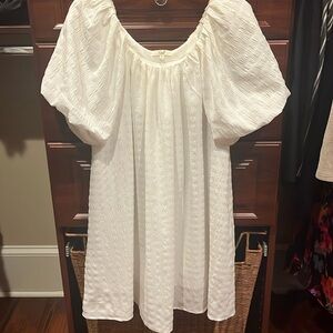 White Easel Dress